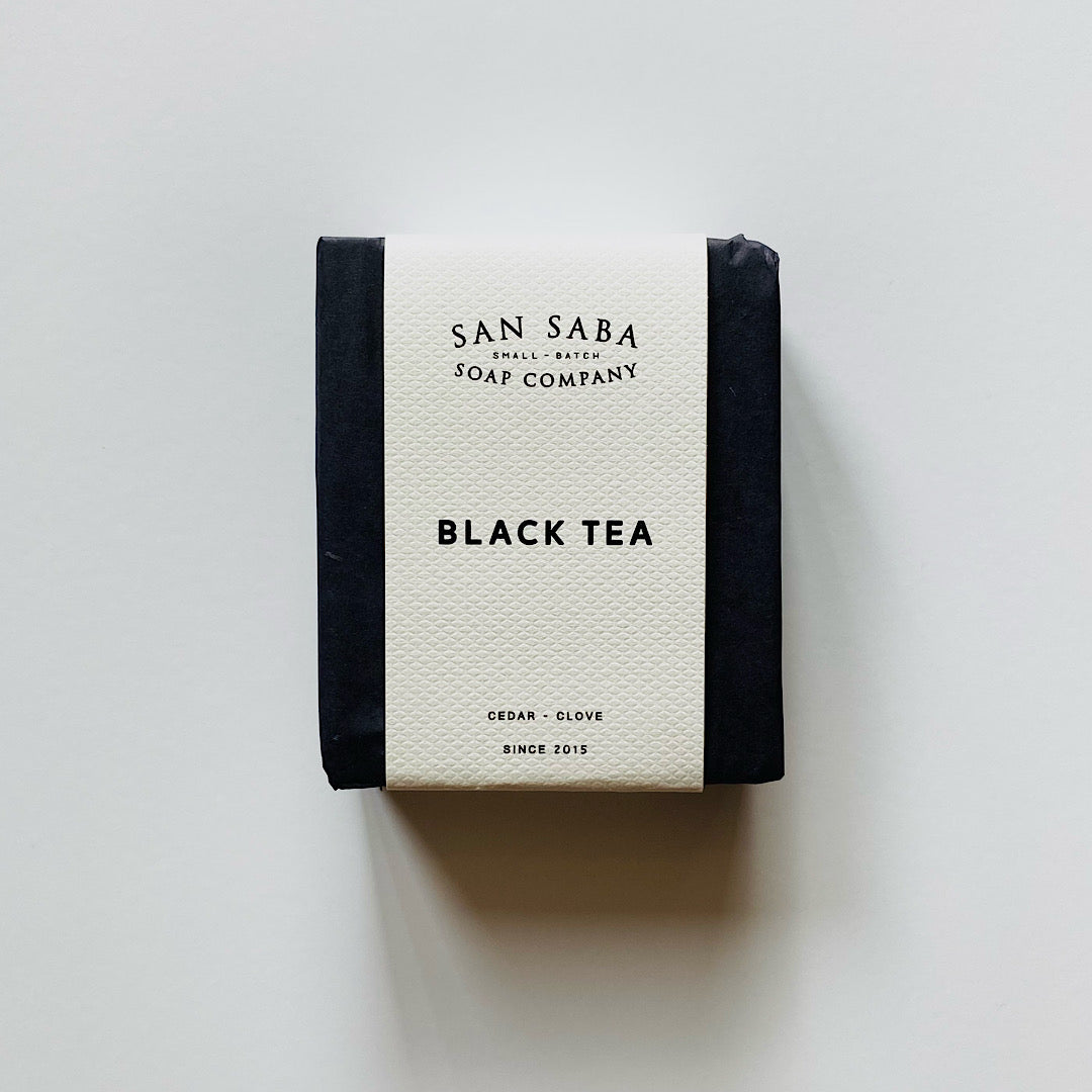 Texas Pecan Oil Black Tea, Cedarwood, Clove Exfoliating Bar Soap